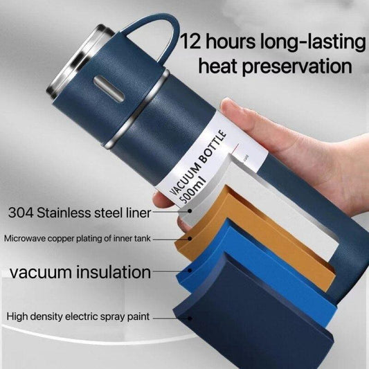 Vacuum Flask Set Steel Water Bottel